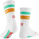 CEP Miami Vibes 80's Women's Mid Cut Sock White/Orange & Mint - Laufsocken, Damen