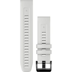 Garmin QuickFit® 22 Strap (Silicone) Carrera White - Uhrenzubehör