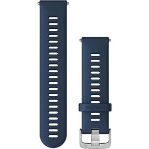 Garmin Quick Release 22 mm Strap (Silicone) Tidal Blue/Silver - Uhrenzubehör