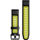 Garmin QuickFit® 20 Strap (Silicone) Black/Electric Lime - Uhrenzubehör