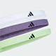 adidas 3Pp Hairband Segrsp/Shavio/White - Stirnband zum Laufen, Unisex