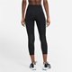 Nike Dri-Fit Fast Crop Tight Black/Reflective Silver - Laufhosen, Damen
