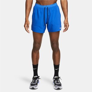 Nike Dri-Fit Stride 5in Brief-Lined Shorts Game Royal/Black/Reflective Silver - Laufshorts, Herren