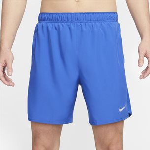 Nike Dri-Fit Challenger 7in Brief-Lined Shorts Game Royal/Reflective Silver - Laufshorts, Herren