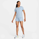 Nike One Dri-Fit Mid-Rise 3in 2in1 Shorts Light Armory Blue/Reflective Silver - Laufshorts, Damen