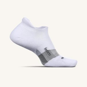 Feetures Elite Ultra Light No Show White - Laufsocken