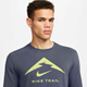 Nike Dri-Fit Long Sleeve Trail Tee Thunder Blue - Laufshirt, Herren