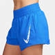 Nike One Swoosh Mid-Rise 3in Brief-Lined Shorts Haper Royal/White - Laufshorts, Damen