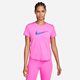 Nike One Swoosh Dri-Fit Short Sleeve Top Playful Pink/Hyper Royal - Lauf-T-Shirt, Damen