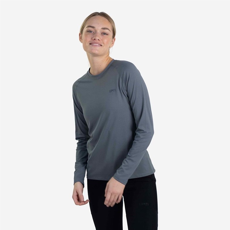 Lipati Arcus Long Sleeve Shirt Stormy Blue - Lauf-T-Shirt, Damen