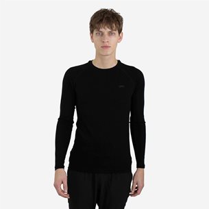 Lipati Merino Nuyarn LS Shirt Black - Lauf-T-Shirt, Herren