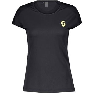 Scott RC Run Team S/SL Shirt Black/Yellow - Lauf-T-Shirt, Damen