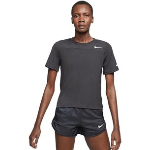 Nike Icon Clash T-Shirt Black/White - Lauf-T-Shirt, Damen