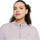 Nike Element Half Zip Silver Lilac/Ven - Laufshirt, Damen