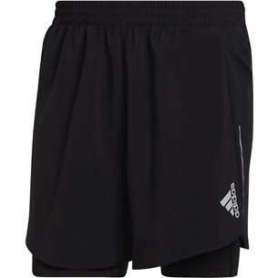 adidas D4R 2-In-1 Shorts Black - Laufshorts, Herren