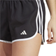 adidas M20 Shorts 4" Black/White - Laufshorts, Damen