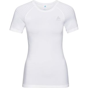 Odlo Top Crew Neck Short Sleeve Performan White - Lauf-T-Shirt, Damen