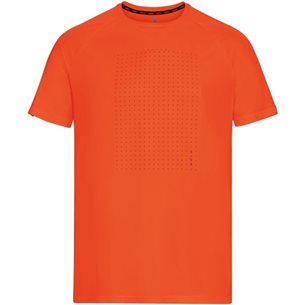 Odlo T-Shirt Short Sleeve Crew Neck Essential Shocking Orange - Lauf-T-Shirt, Herren