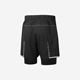 Ronhill Tech Afterhours Twin Shorts All Black - Laufshorts, Herren