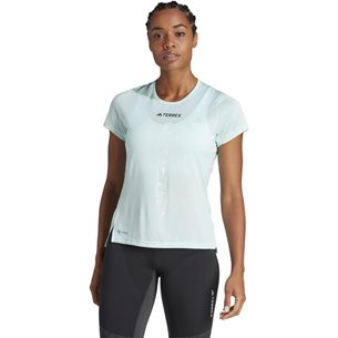 adidas AGR Shirt Semi Flash Aqua - Lauf-T-Shirt, Damen
