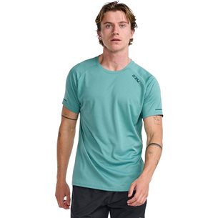 2XU Aero Tee Raft/Pine - Lauf-T-Shirt, Herren