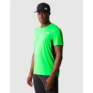 The North Face Lightbright S/S T-shirt Chlorophyll Green/Tnf Black - Lauf-T-Shirt, Herren