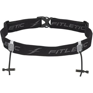 Fitletic Race Number Belt Black/Grey - Laufgürtel