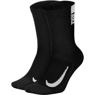 Nike Multiplier 2 pack sock Black/White - Laufsocken, Herren