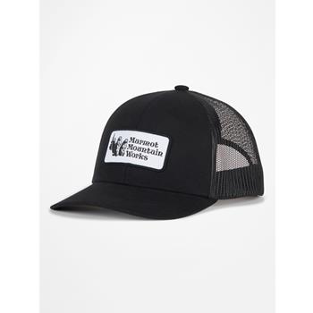 Marmot Retro Trucker Hat Black Black/Black - Damenkappen