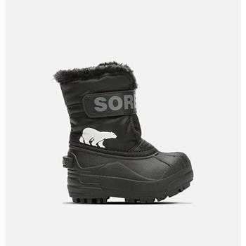 Sorel Toddler Snow Commander Charcoal Black/Charcoal - Kinder Schuhe