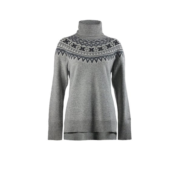 Skhoop Scandinavian Rollneck Grey - Pullover Damen