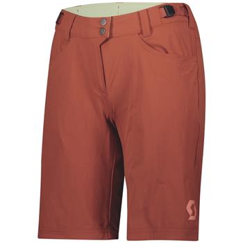 Scott Shorts W's Trail Flow W/Pad Rust Red - Shorts Damen
