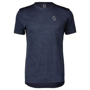 Scott Shirt M's Endurance Lt SS Dark blue - Laufshirts