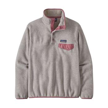 Patagonia W's LW Synch Snap-T P/O Oatmeal Heather W/Light Star Pink - Pullover Damen