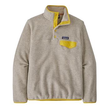 Patagonia W's LW Synch Snap-T P/O Oatmeal Heather W/Shine Yellow - Pullover Damen
