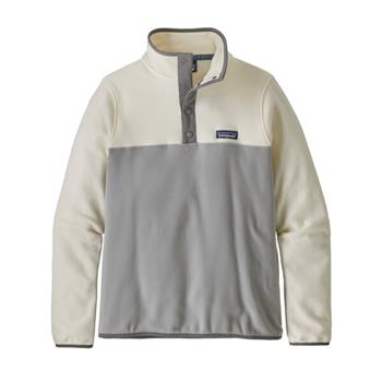 Patagonia W's Micro D Snap-T P/O Drifter Grey W/White Wash - Pullover Damen
