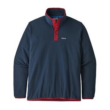 Patagonia M's Micro D Snap-T P/O New Navy W/Classic Red - Pullover Herren