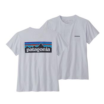 Patagonia W's P-6 Logo Responsibili-Tee White - Outdoor T-Shirt