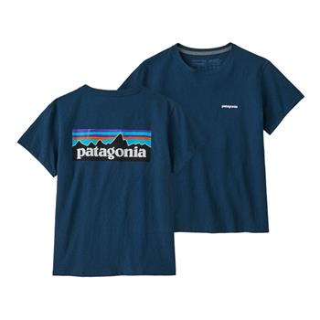 Patagonia W's P-6 Logo Responsibili-Tee  Tidepool Blue - Outdoor T-Shirt