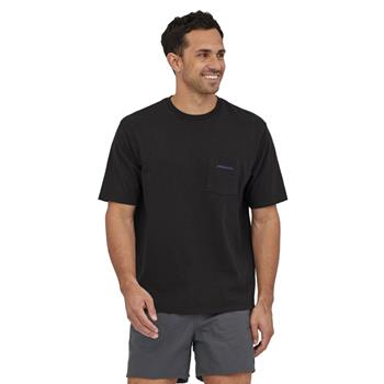Patagonia M's Boardshort Logo Pocket Responsibili-Tee Ink Black - Outdoor T-Shirt