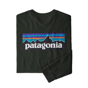 Patagonia M's L/S P-6 Logo Responsibili-Tee Kelp Forest - Pullover Herren