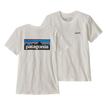 Patagonia W's P-6 Logo Organic Crew T-Shirt White - Outdoor T-Shirt