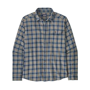 Patagonia M's L/S Cotton In Conversion LW Fjord Flannel Shirt  Squared Tidepool Blue - Hemd Herren