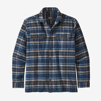 Patagonia M's L/S Fjord Flannel Shirt Independence/ New Navy - Hemd Herren