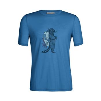 Icebreaker M Tech Lite II SS Tee Waschbar Wandering Azul - Outdoor T-Shirt