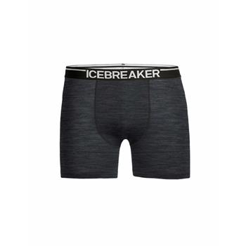 Icebreaker M Anatomica Boxers  s Jet Hthr - Unterhose Herren