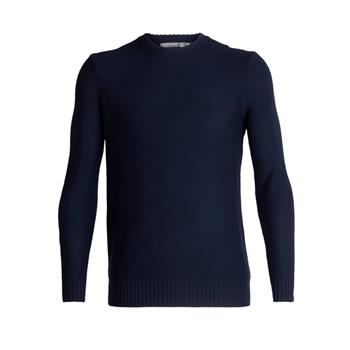 Icebreaker Mens Waypoint Crewe Sweater Midnight Navy - Pullover Herren