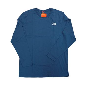The North Face M L/S Easy Tee Blue Wing Teal