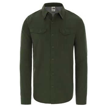 The North Face M L/S Sequoia Shirt English Green - Hemd Herren