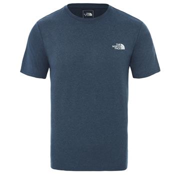 The North Face M Reaxion Amp Crew  Blue Wing Teal Heather - Outdoor T-Shirt